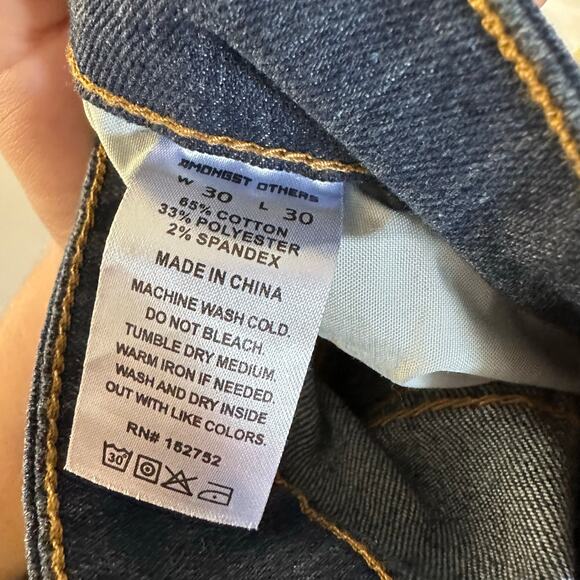 New mens Amongst Others slim stretch night shadow distressed jeans size 30x30 - Picture 7 of 7